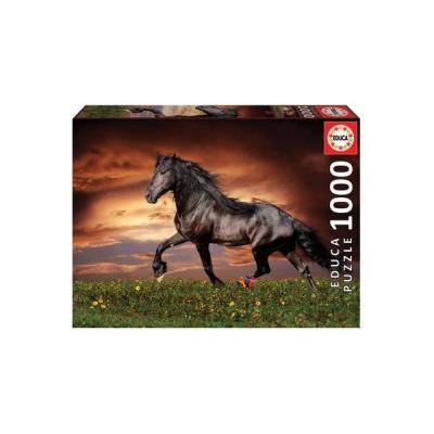 Puzzle 1000 pièces cheval au trot